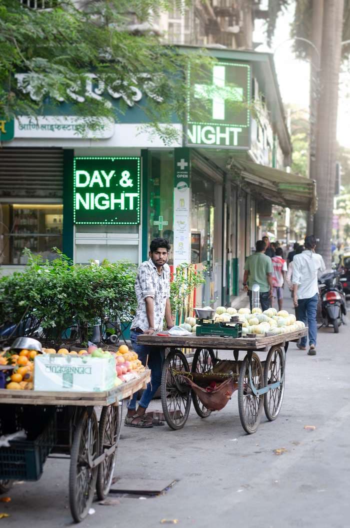 Fruit vendors.